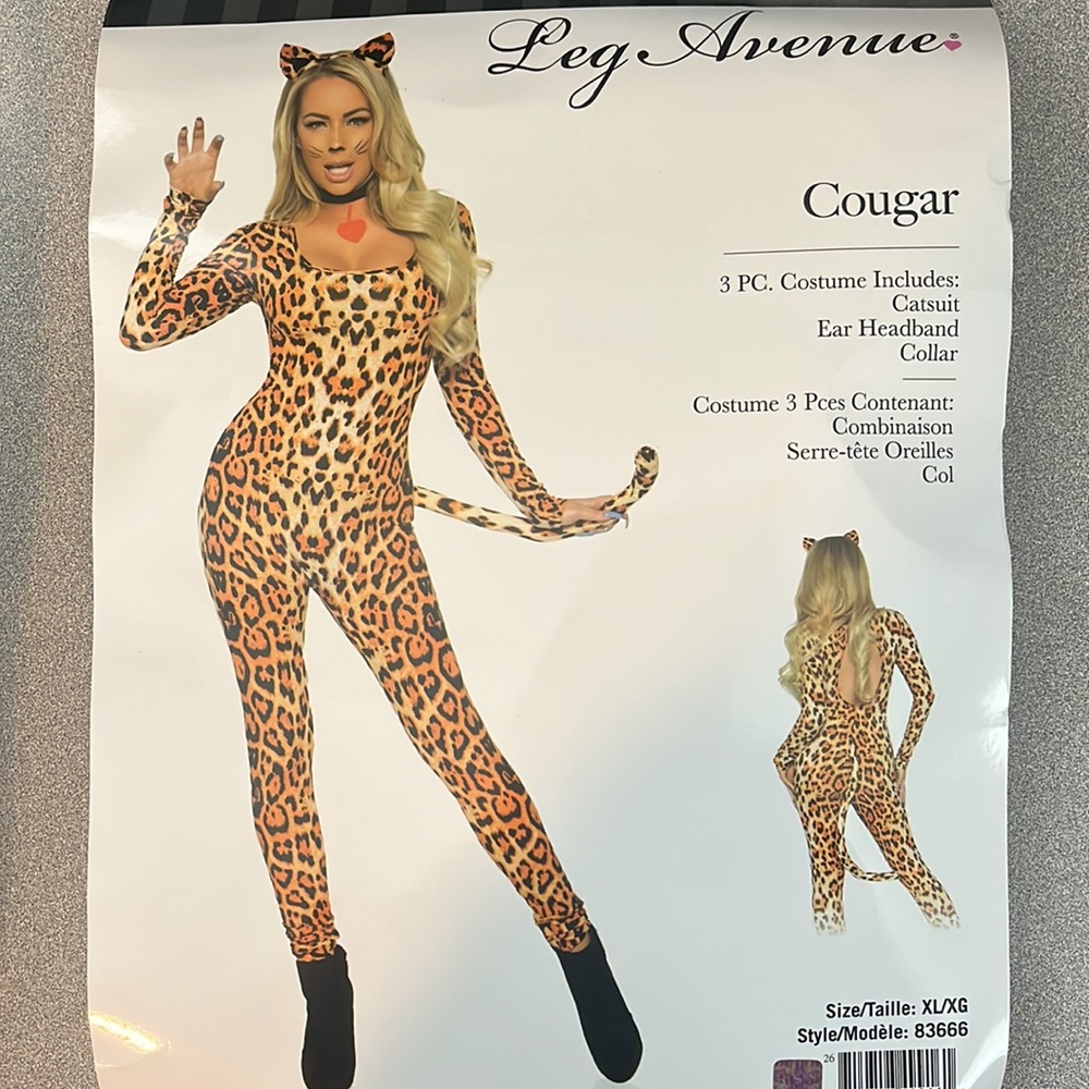 COUGAR Halloween Costume! BRAND NEW!